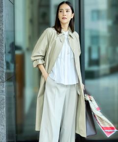 自由区 / ジユウク ステンカラーコート | コットンナイロンバルカラー コート