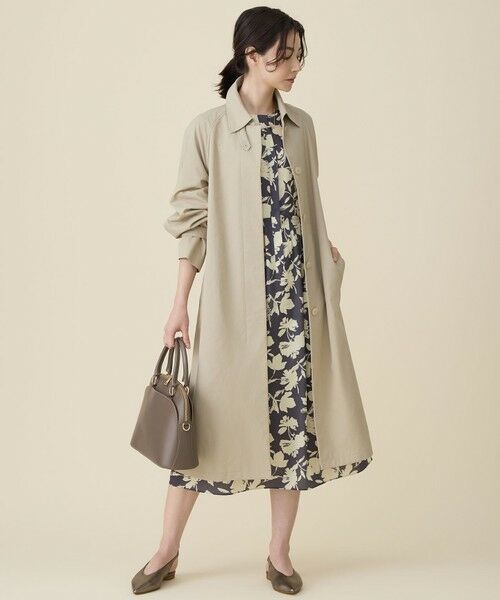 自由区 / ジユウク ステンカラーコート | コットンナイロンバルカラー コート | 詳細2