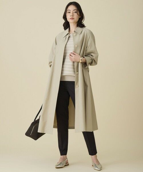 自由区 / ジユウク ステンカラーコート | コットンナイロンバルカラー コート | 詳細4