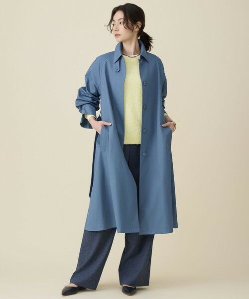 自由区 / ジユウク ステンカラーコート | コットンナイロンバルカラー コート | 詳細6