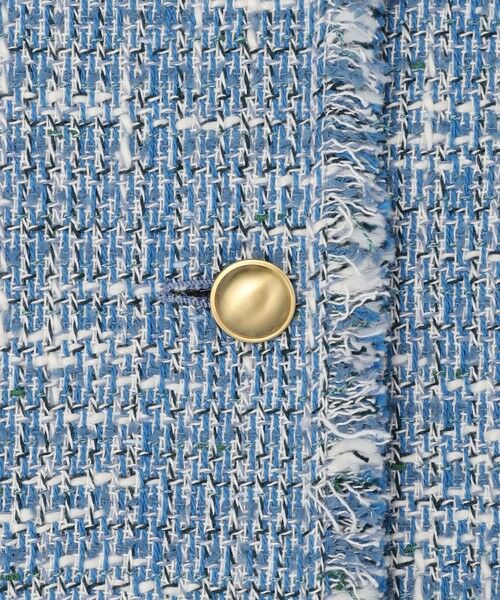 自由区 / ジユウク ノーカラージャケット | ファンシーノットツイードノーカラー ジャケット | 詳細16