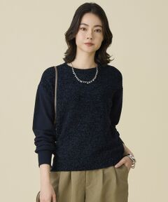 自由区 / ジユウク ニット・セーター | ブークレミックスツイード ニット