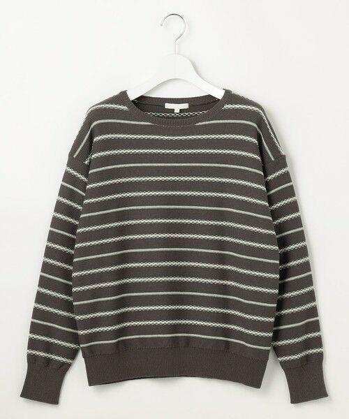 自由区 / ジユウク ニット・セーター | コットンポリミドルゲージボーダー ニット | 詳細11