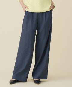 自由区 / ジユウク その他パンツ | 【セットアップ対応】ソフトリネンダンガリーワイド パンツ