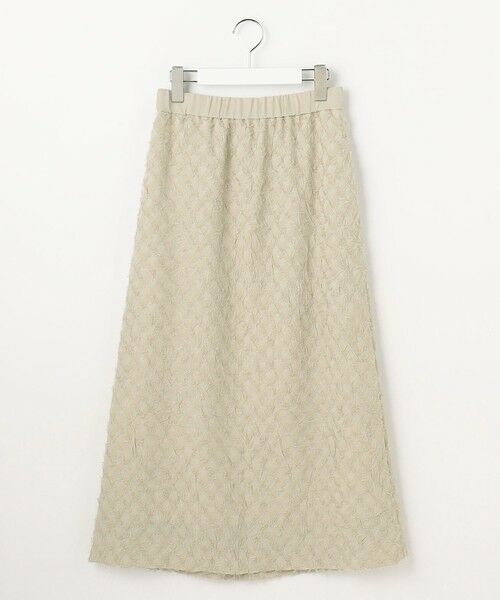 自由区 / ジユウク ミニ・ひざ丈スカート | 【セットアップ対応】ワッシャーカットジャカード スカート | 詳細4