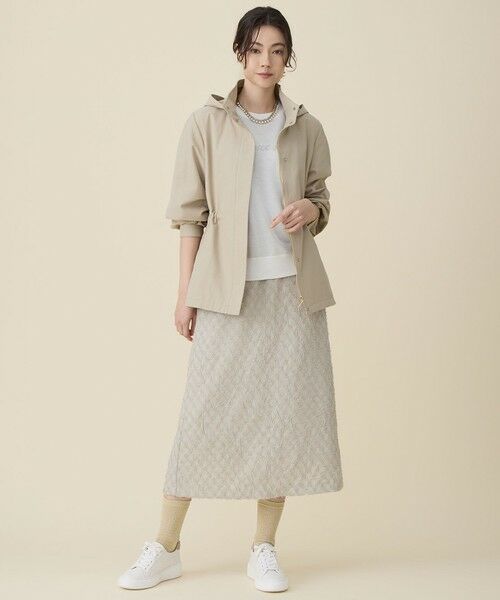 自由区 / ジユウク ミニ・ひざ丈スカート | 【セットアップ対応】ワッシャーカットジャカード スカート | 詳細3