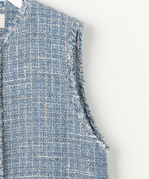 自由区 / ジユウク ベスト | ファンシーノットツイード ジレ | 詳細8