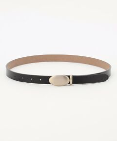 自由区 / ジユウク ベルト・サスペンダー | オーバルガラスレザー ベルト