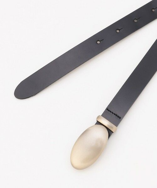自由区 / ジユウク ベルト・サスペンダー | オーバルガラスレザー ベルト | 詳細1