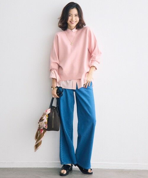 自由区 / ジユウク シャツ・ブラウス | 【着回し力抜群・レイヤードにも】ドレープブロード シャツブラウス | 詳細18