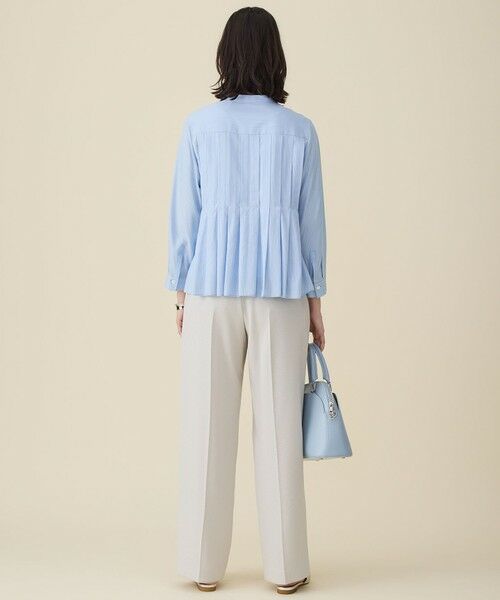自由区 / ジユウク シャツ・ブラウス | 【カタログ掲載】ドレープブロードタック ブラウス | 詳細8