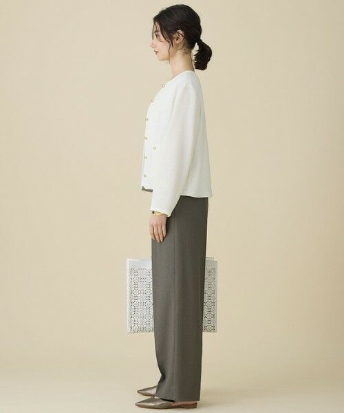 自由区 / ジユウク ノーカラージャケット | 【カタログ掲載】ライトカラミノーカラー ジャケット | 詳細3