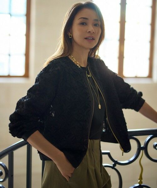 自由区 / ジユウク ブルゾン | 【SHIHOさん着用・展示会人気No.1・こだわり素材】テープエンブロイダリー ブルゾン | 詳細15