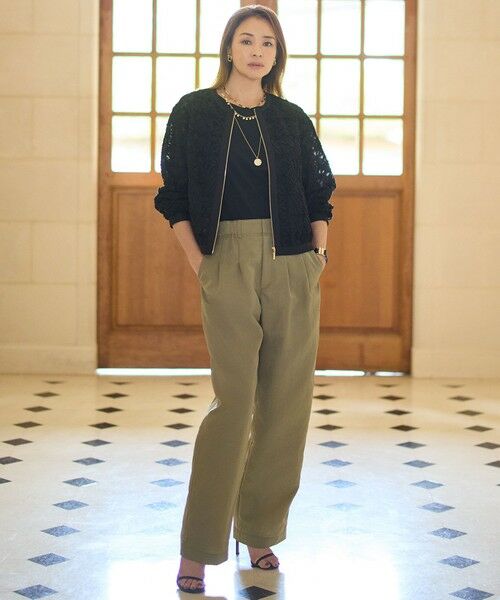 自由区 / ジユウク ブルゾン | 【SHIHOさん着用・展示会人気No.1・こだわり素材】テープエンブロイダリー ブルゾン | 詳細16