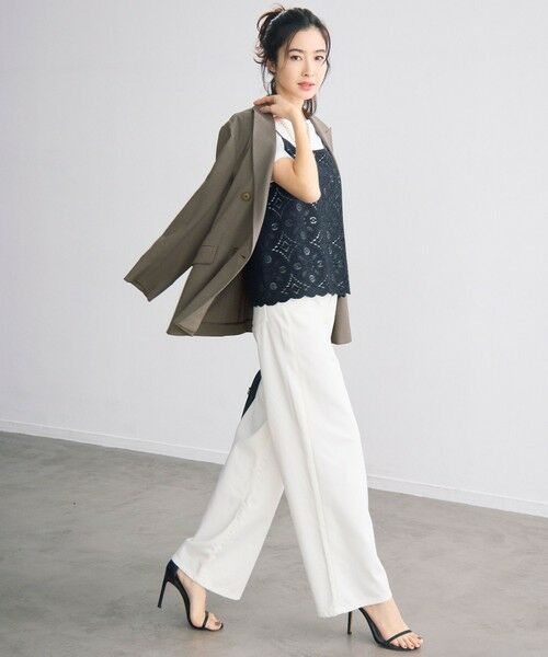 自由区 / ジユウク テーラードジャケット | 【カタログ掲載・人気素材・デザインリニューアル・セットアップ対応】リネンライクシンセティックテーラード ジャケット | 詳細13