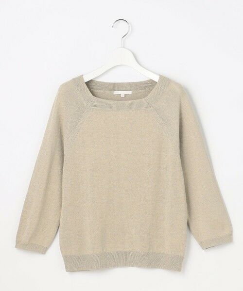 自由区 / ジユウク ニット・セーター | 【アンサンブル対応】ペーパーコットンスクエアネックニット プルオーバー | 詳細6