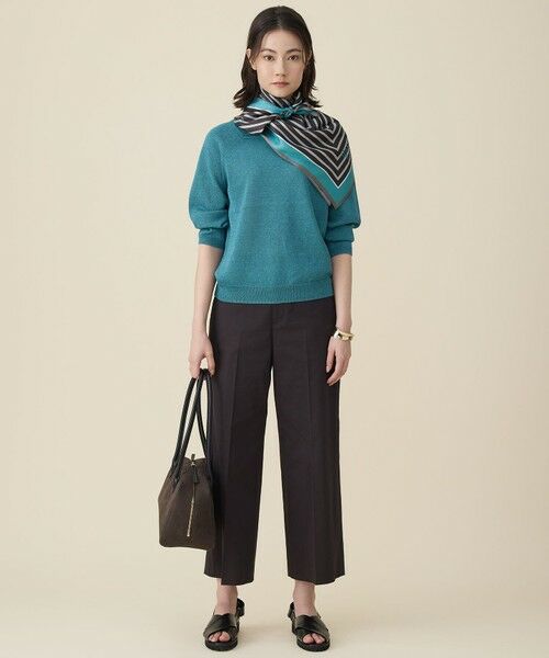 自由区 / ジユウク ニット・セーター | 【アンサンブル対応】ペーパーコットンスクエアネックニット プルオーバー | 詳細7