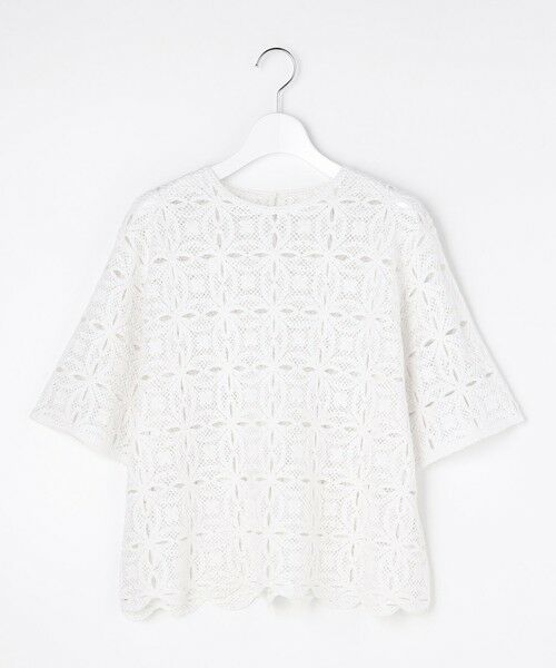 自由区 / ジユウク ニット・セーター | 【1枚でキレイ見え】エンブロイダリー ニット | 詳細4