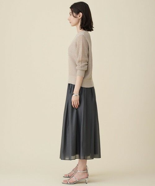 自由区 / ジユウク ニット・セーター | 【SHIHOさん着用】リネンミドルゲージメッシュ ニット | 詳細4