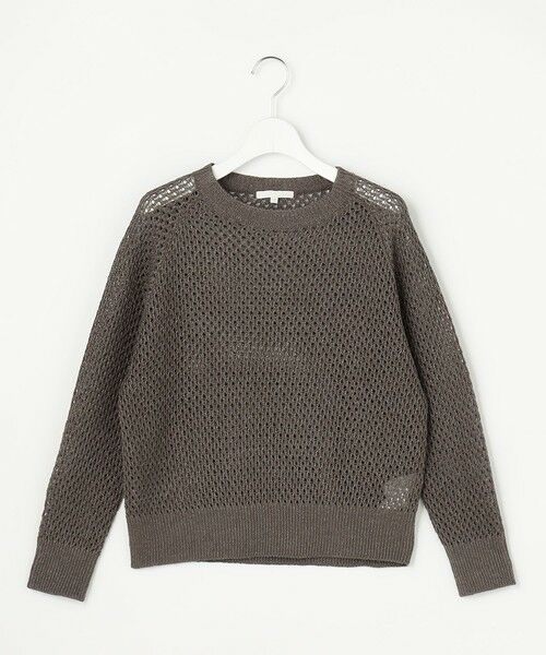 自由区 / ジユウク ニット・セーター | 【SHIHOさん着用】リネンミドルゲージメッシュ ニット | 詳細10