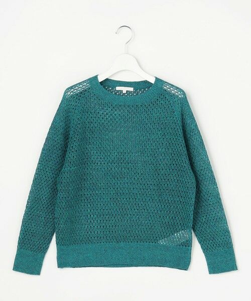 自由区 / ジユウク ニット・セーター | 【SHIHOさん着用】リネンミドルゲージメッシュ ニット | 詳細14