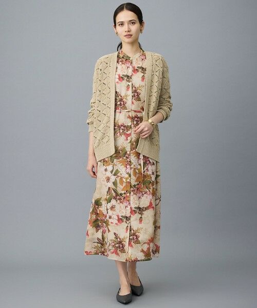 自由区 / ジユウク ミニ丈・ひざ丈ワンピース | 【SHIHOさん着用】ボタニカルプリント ワンピース | 詳細3