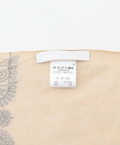 自由区 / ジユウク バンダナ・スカーフ | 【SHIHOさん着用・冷房対策にも】レースエンブロイダリー ストール | 詳細9