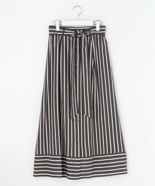 自由区 / ジユウク ミニ・ひざ丈スカート | 【SHIHOさん着用】ビスコースナイロンドビーストライプ スカート | 詳細20