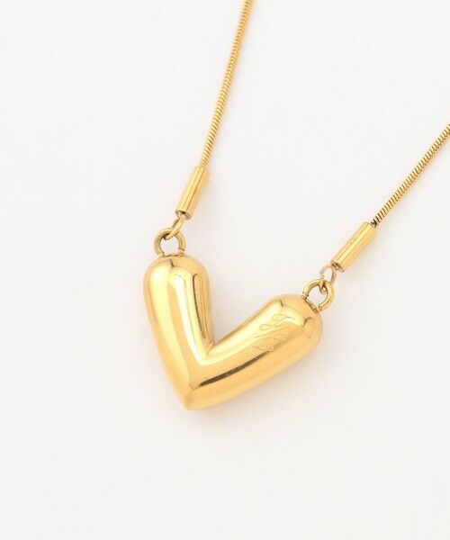 自由区 / ジユウク ネックレス・ペンダント・チョーカー | 【SHIHOさん着用・長さ調節可・ステンレス】ハートモチーフ ネックレス | 詳細4