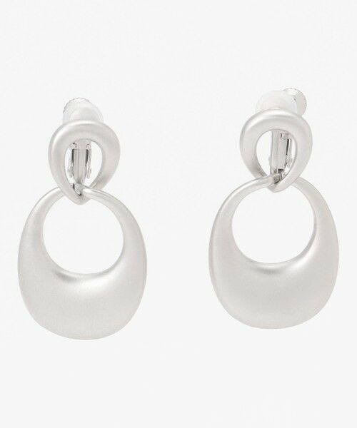 自由区 / ジユウク ピアス・イヤリング | 【SHIHOさん着用】ソフトドロップ イヤリング（マットシルバー）