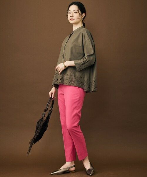 自由区 / ジユウク シャツ・ブラウス | エンブロイダリーブロードバンドカラー ブラウス | 詳細3