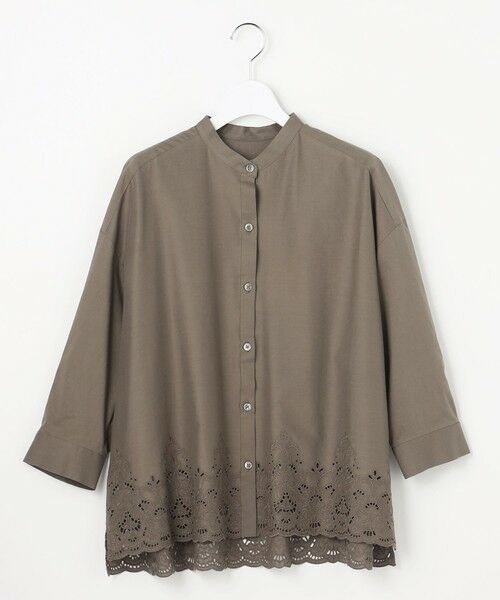 自由区 / ジユウク シャツ・ブラウス | エンブロイダリーブロードバンドカラー ブラウス | 詳細5