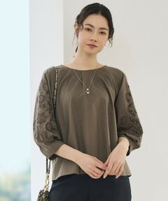 自由区 / ジユウク シャツ・ブラウス | 【SHIHOさん着用】エンブロイダリーブロードパフスリーブ ブラウス