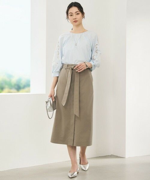 自由区 / ジユウク シャツ・ブラウス | 【SHIHOさん着用】エンブロイダリーブロードパフスリーブ ブラウス | 詳細11