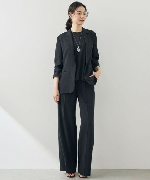 自由区 / ジユウク シャツ・ブラウス | 【セットアップ対応】テクスチャードスーツ ブラウス | 詳細10