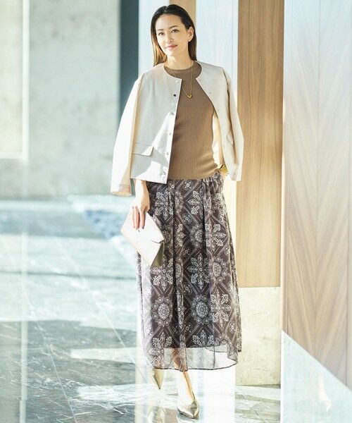 自由区 / ジユウク ノーカラージャケット | 【カタログ掲載・セットアップ対応】リネンストレッチノーカラー ジャケット | 詳細2