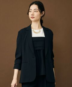 自由区 / ジユウク テーラードジャケット | 【カタログ掲載・セットアップ対応・セレモニー・ハレの日・通勤】テクスチャードスーツ ジャケット