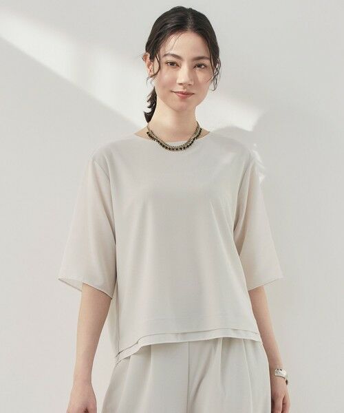 自由区 / ジユウク カットソー | 【カタログ掲載】ストレッチアムンゼン Tブラウス（ベージュ）