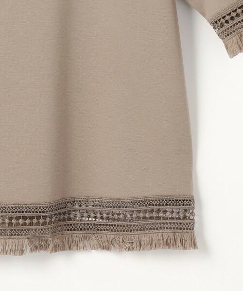 自由区 / ジユウク カットソー | 【SHIHOさん着用】コンパクトハイゲージフリンジ Tシャツ | 詳細9