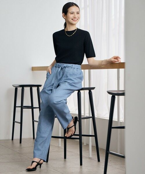 自由区 / ジユウク ニット・セーター | 【カタログ掲載・アンサンブル対応】シアーシルクミックスニット プルオーバー | 詳細1