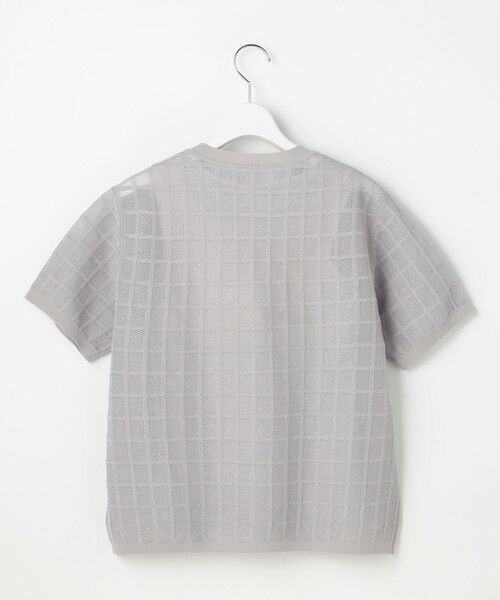 自由区 / ジユウク ニット・セーター | 【カタログ掲載・ワコールコラボ・2点SET】シアーチェックニット プルオーバー | 詳細13