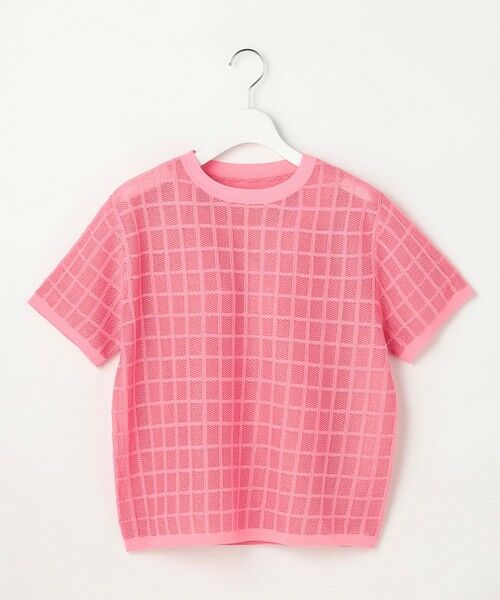 自由区 / ジユウク ニット・セーター | 【カタログ掲載・ワコールコラボ・2点SET】シアーチェックニット プルオーバー | 詳細18