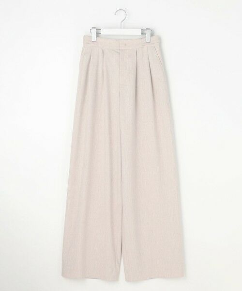 自由区 / ジユウク その他パンツ | 【SHIHOさん着用・セットアップ対応】リネンストレッチワイド パンツ | 詳細18