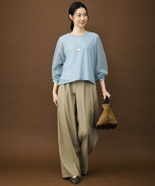 自由区 / ジユウク その他パンツ | 【SHIHOさん着用・セットアップ対応】リネンストレッチワイド パンツ | 詳細16