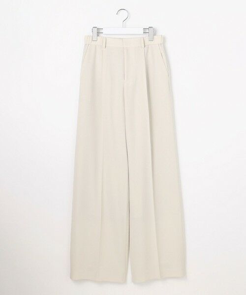 自由区 / ジユウク その他パンツ | 【カタログ掲載・セットアップ対応・セレモニー・ハレの日・通勤】テクスチャードスーツストレートワイド パンツ | 詳細4
