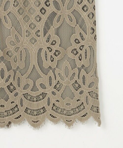 自由区 / ジユウク ミニ・ひざ丈スカート | 【SHIHOさん着用・こだわり素材】パネルレース スカート | 詳細10