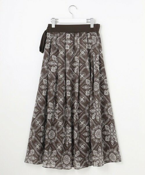 自由区 / ジユウク ミニ・ひざ丈スカート | 【カタログ掲載】ロータスタイルプリント スカート | 詳細11