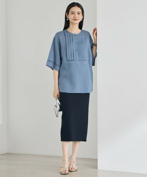 自由区 / ジユウク ミニ・ひざ丈スカート | 【カタログ掲載・スタッフ人気・素材アップデート】ライトリブストレッチタイト スカート | 詳細2