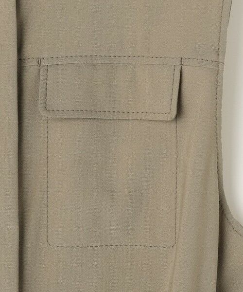 自由区 / ジユウク ベスト | 【SHIHOさん着用・セットアップ対応】リネンストレッチ ジレ | 詳細9