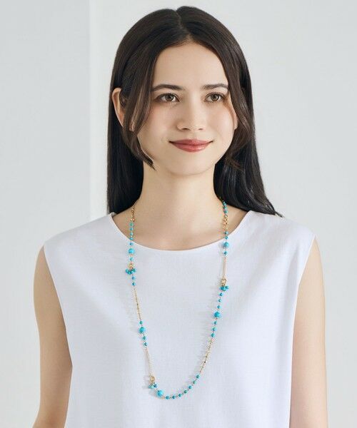 自由区 / ジユウク ネックレス・ペンダント・チョーカー | ストーンMIX ネックレス（ターコイズ）